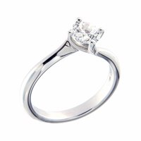 Anello Gazzola Donna Solitario in Oro bianco Diamante FC-AS035#.90